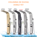 Columna De Ducha Satinado Hidromasaje Acero Inoxidable