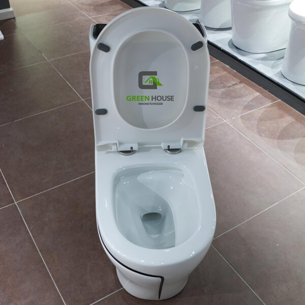 INODORO DE LUJO MEDITERRÁNEO MODELO EUROPEO FILO NEGRO