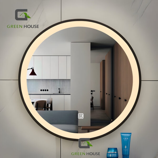 ESPEJO CIRCULAR CATALLAN NEGRO ANTIEMPAÑADO 3 TIEMPOS 60 CM