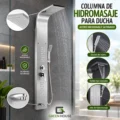 Columna De Ducha Satinado Hidromasaje Acero Inoxidable 1.50m