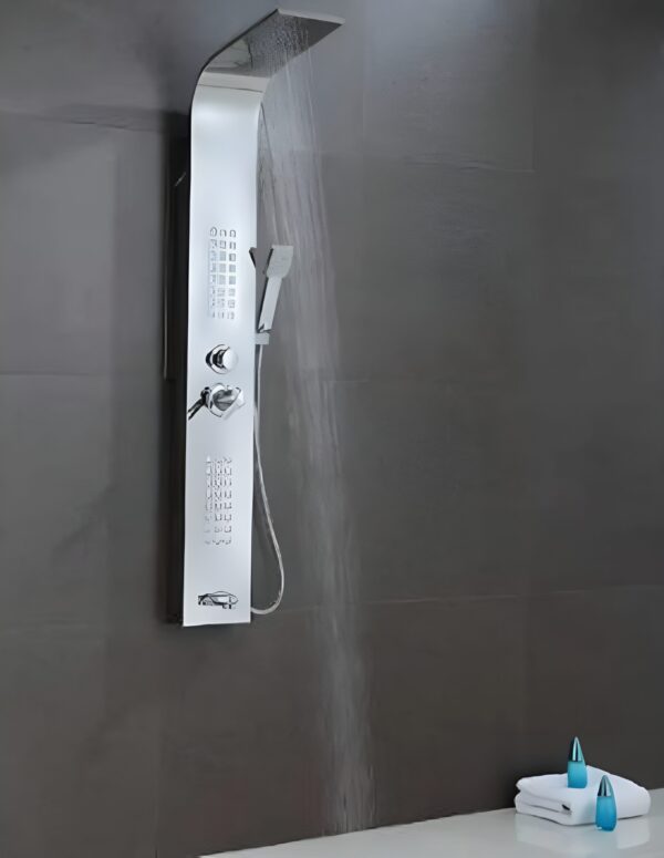 Columna De Ducha Satinado Hidromasaje Acero Inoxidable