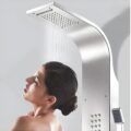Columna De Ducha Satinado Hidromasaje Acero Inoxidable