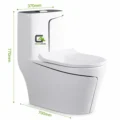 Inodoro De Lujo Mediterraneo Modelo Europeo Filo Negro