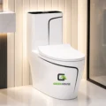 Inodoro De Lujo Mediterraneo Modelo Europeo Filo Negro