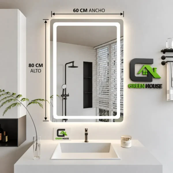 Espejo Mod: Itala Led 3 Tiempos Touch 60x80cm