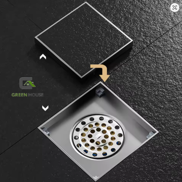 Sumidero Reversible Acero Satinado Sus 304 De 10cm