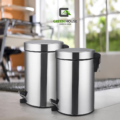 Tachos Acero Inoxidable 7Litros. Con Tapa Caida Lenta P/ Basura