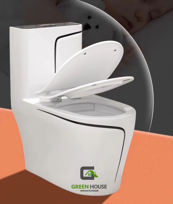 INODORO DE LUJO MEDITERRÁNEO MODELO EUROPEO FILO NEGRO