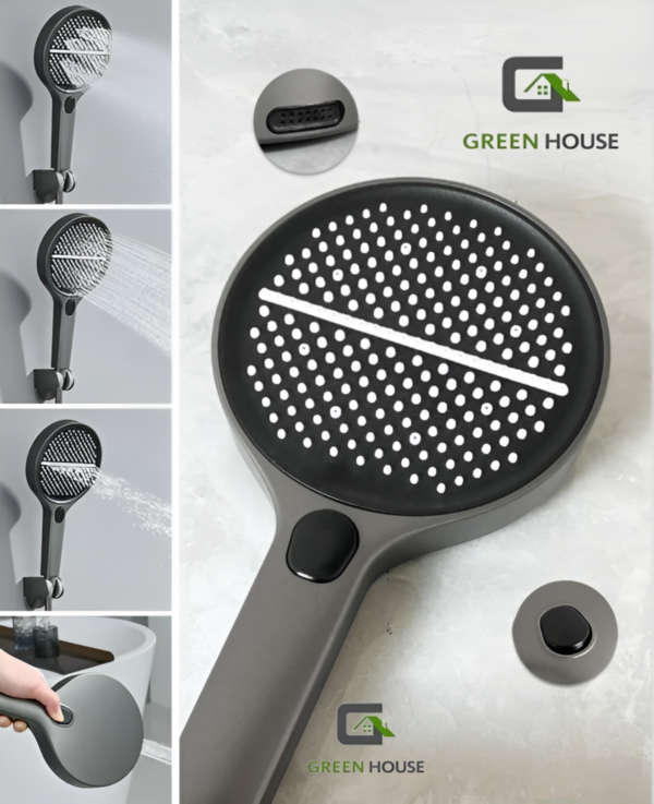 Elegante Columna De Ducha  Color Gris  Hidroelectrica  Acero Inoxidable