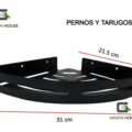 ESQUINERO ORGANIZADOR DUCHA- COCINA negro ACERO PACK 2 unidades