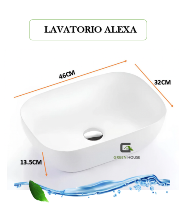 Combo Lavatorio  Alexa Con Mezcladora Cromada