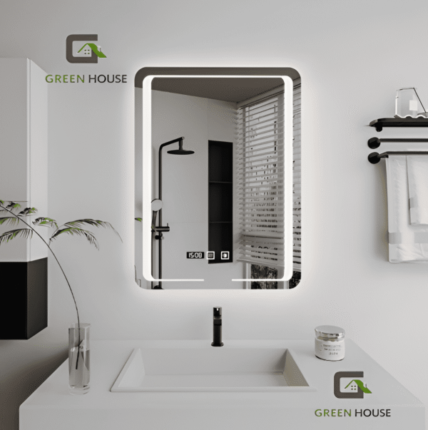 ESPEJO INTELIGENTE CHARLOTTES LED 3 TIEMPOS - RELOJ - ANTIEMPAÑO