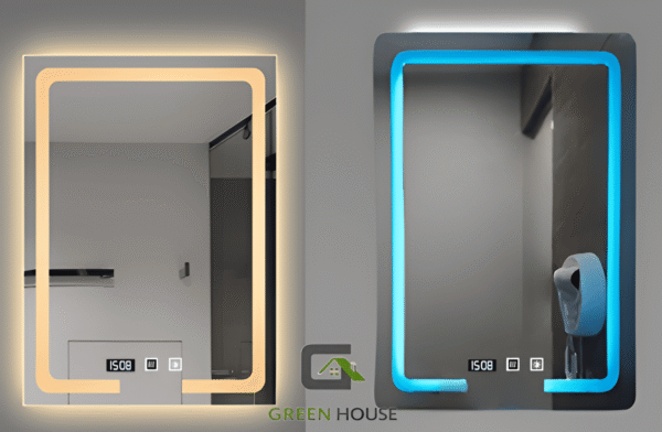 ESPEJO INTELIGENTE CHARLOTTES LED 3 TIEMPOS - RELOJ - ANTIEMPAÑO