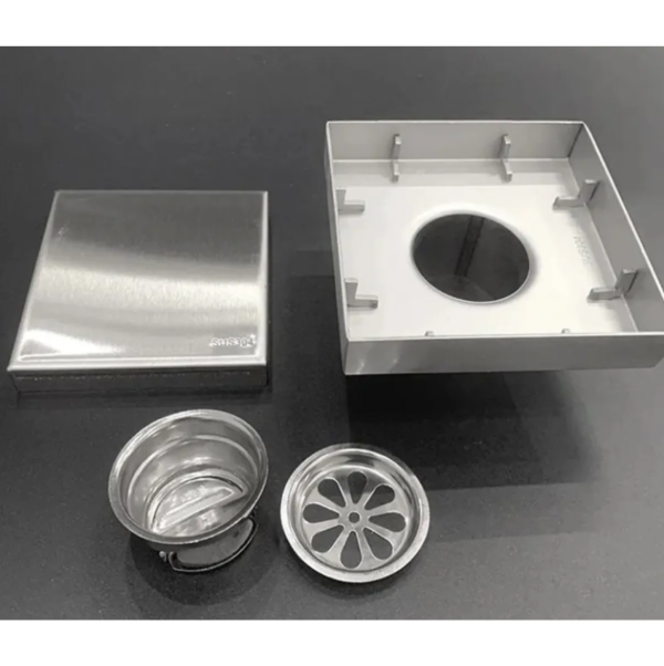 Sumidero Reversible Acero Satinado Sus 304 De 10cm