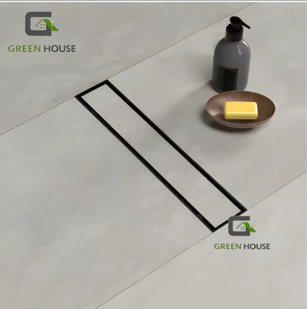 Sumidero Reversible Acero Sus 304 De 8x60cm Negro