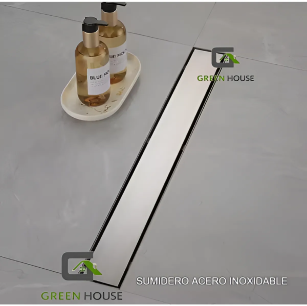 Sumidero Reversible Acero Sus 304 De 8x60cm Satinado