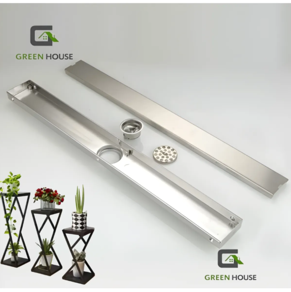 Sumidero Reversible Acero Satinado Sus 304 De 8x80cm