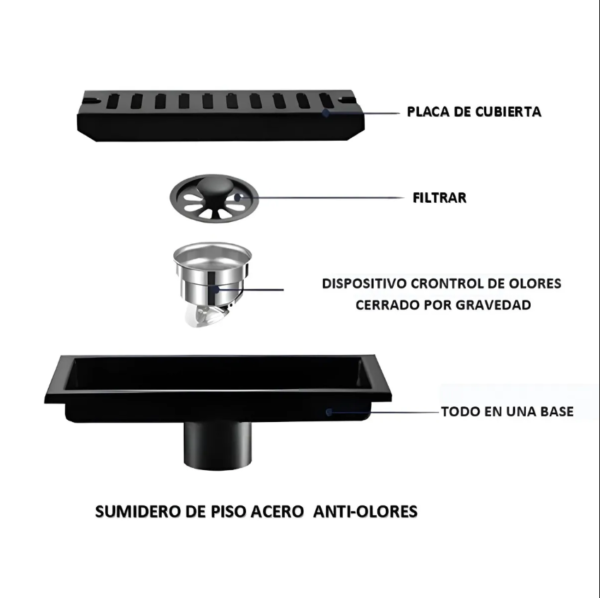 Captura de pantalla 2026-02-13 170749 SUMIDERO DE ACERO SUS 304 RECTANGULAR 10X20 CM NEGRO