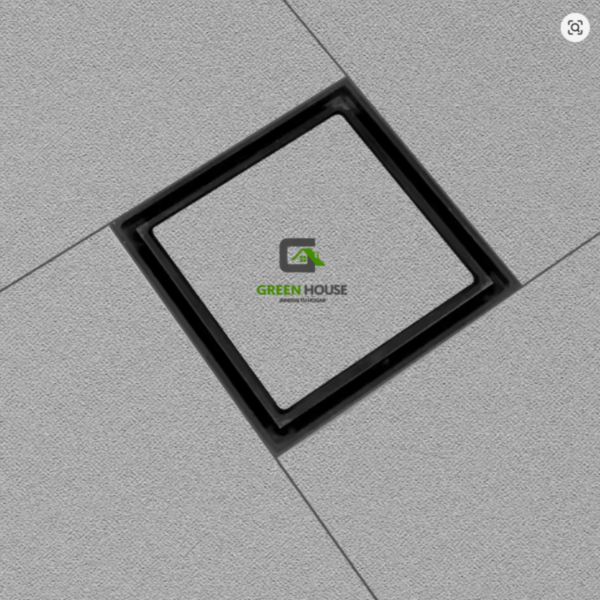 Sumidero Reversible Acero SUS 304 de 10x10cm Negro Mate