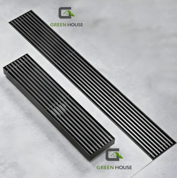 Sumidero Acero Sus 304 Rectangular 8x50cm Negro