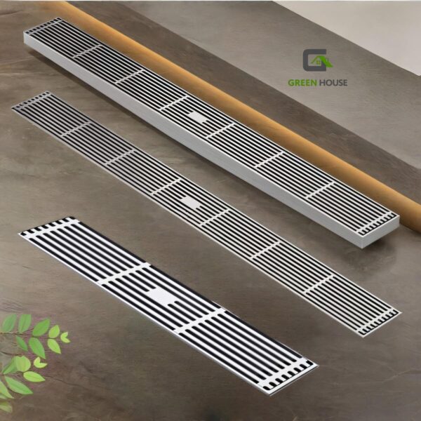 Sumidero De Acero Sus 304 Rectangular 8x60cm Satinado