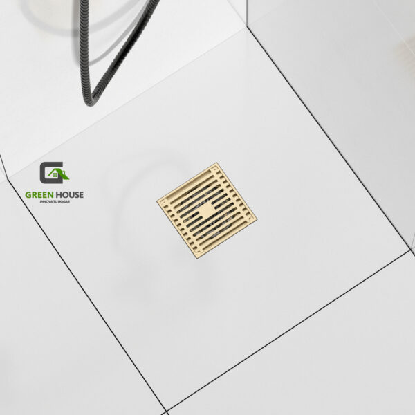 Sumidero Dorado Brillante Acero SUS 304 de 10cm