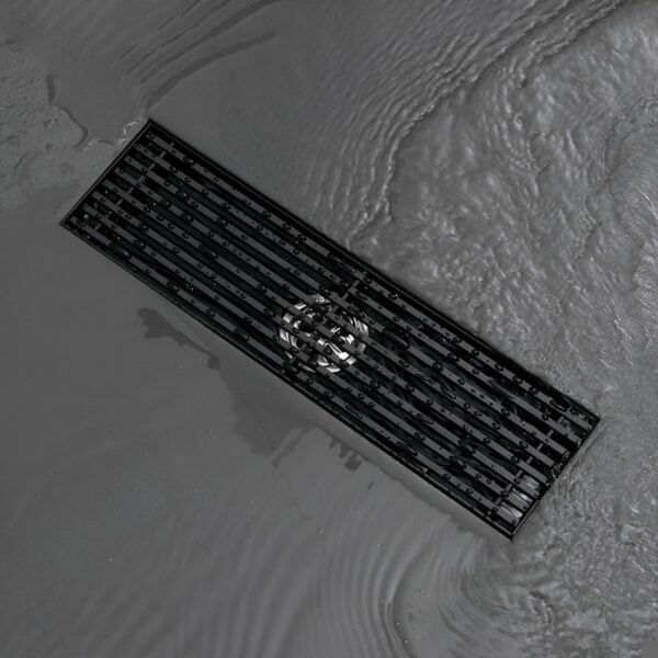 Sumidero Acero Sus 304 Rectangular 8x40cm Negro