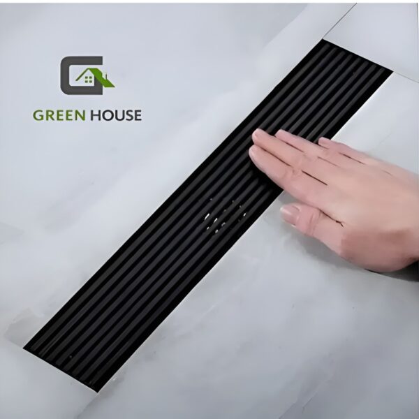 Sumidero Acero Sus 304 Rectangular 8x40cm Negro