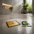 Sumidero Reversible 10x10cm Antiolor Acero Inoxidable Dorado Mate