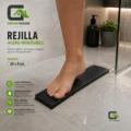 Rejilla - Sumidero Fino Acero Sus 304 Rectangular 8x20cm Negro Mate