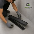 Sumidero Lineal Reversible Acero Inoxidable 8X30cm Negro