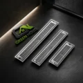 Sumidero De Acero Inoxidable Rectangular 10x40cm Cromado Brillante