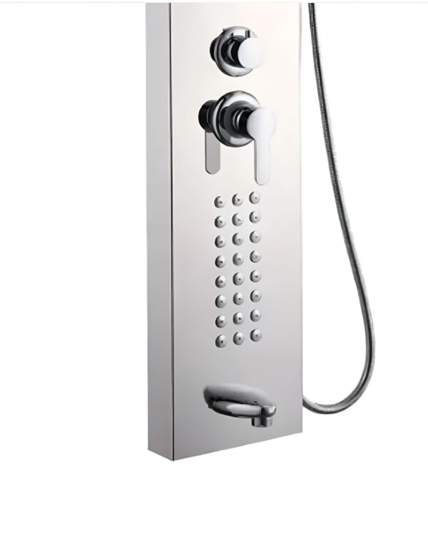 Columna De Ducha Satinado Hidromasaje Acero Inoxidable