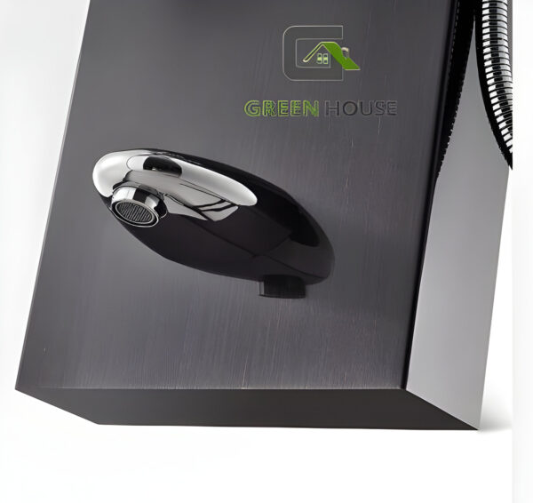 Columna De Ducha Hidromasaje Negro Acero Inoxidable 4 Hidrojeth