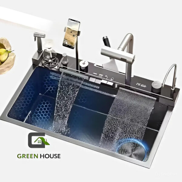 Lavadero Inteligente Multifuncional Con Porta Celular y Luces