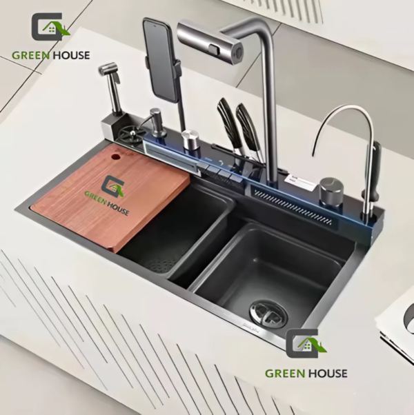 Lavadero Inteligente Multifuncional Con Porta Celular y Luces