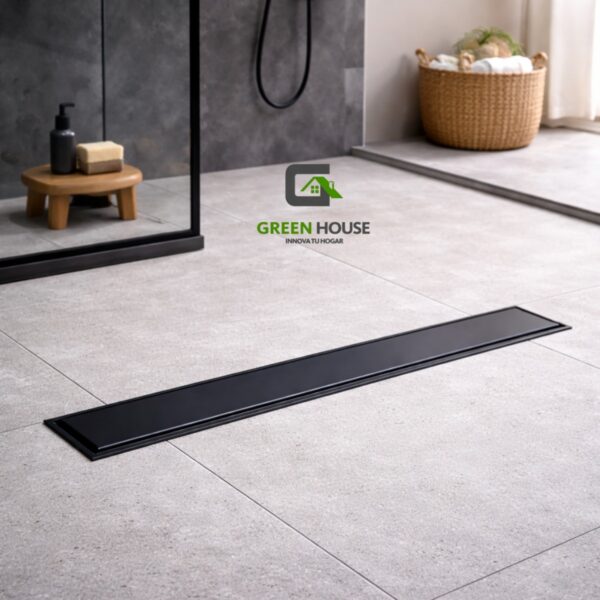 Sumidero Reversible Acero Sus 304 De 8x100cm NEGRO