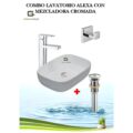 Combo Lavatorio  Alexa Con Mezcladora Cromada