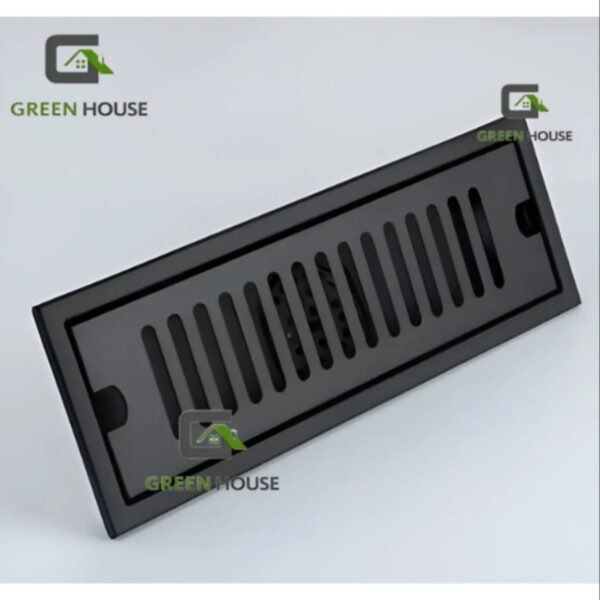 sumidero de acero sus 304 rectangular 10x30 cm negro.