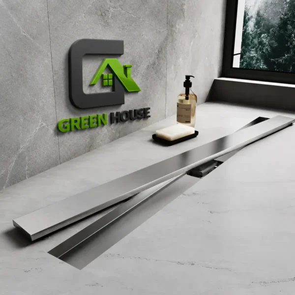 Sumidero Reversible Acero Inoxidable De 8x60cm Satinado