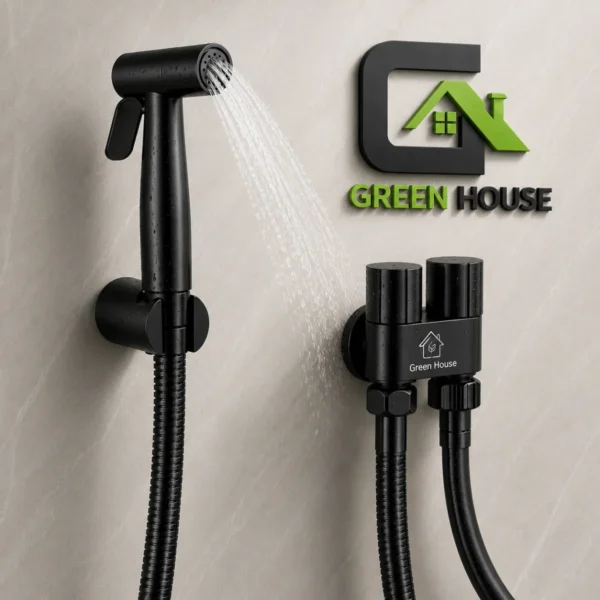 Inodoro De Lujo One Piece Odisea + Ducha Bidet Negro