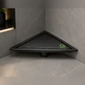 Sumidero Reversible Triangular Acero Sus 304 De 20x20x28 cm Negro