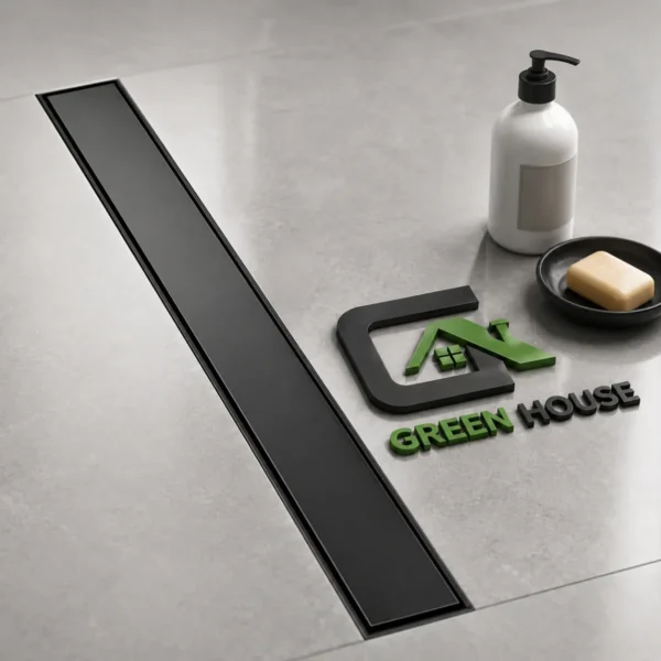 Sumidero Reversible Acero Inoxidable De 8x60cm Negro