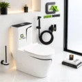 Inodoro De Lujo One Piece Odisea + Ducha Bidet Negro