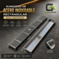 Sumidero De Acero Inoxidable  Rectangular 8x50cm Satinado