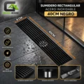 Sumidero Acero Inoxidable Rectangular 8x40cm Negro