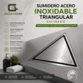 Sumidero Reversible Triangular Acero Sus 304 De 20x20x28cm Satinado