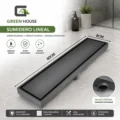 Sumidero Reversible Acero Inoxidable De 8x60cm Negro