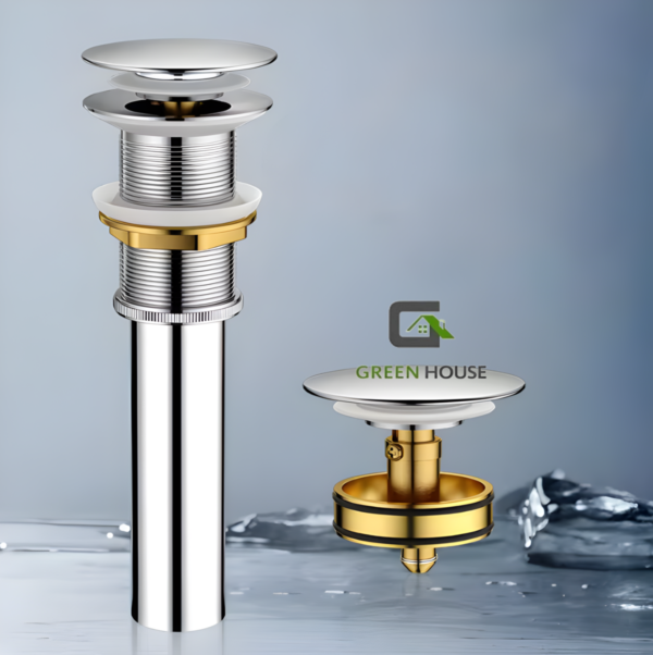 Grifera  Giratoria 360°  Agua Fría 30cm + Desagüe