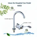Llave De Hospital - Clinica Con Pedal N403